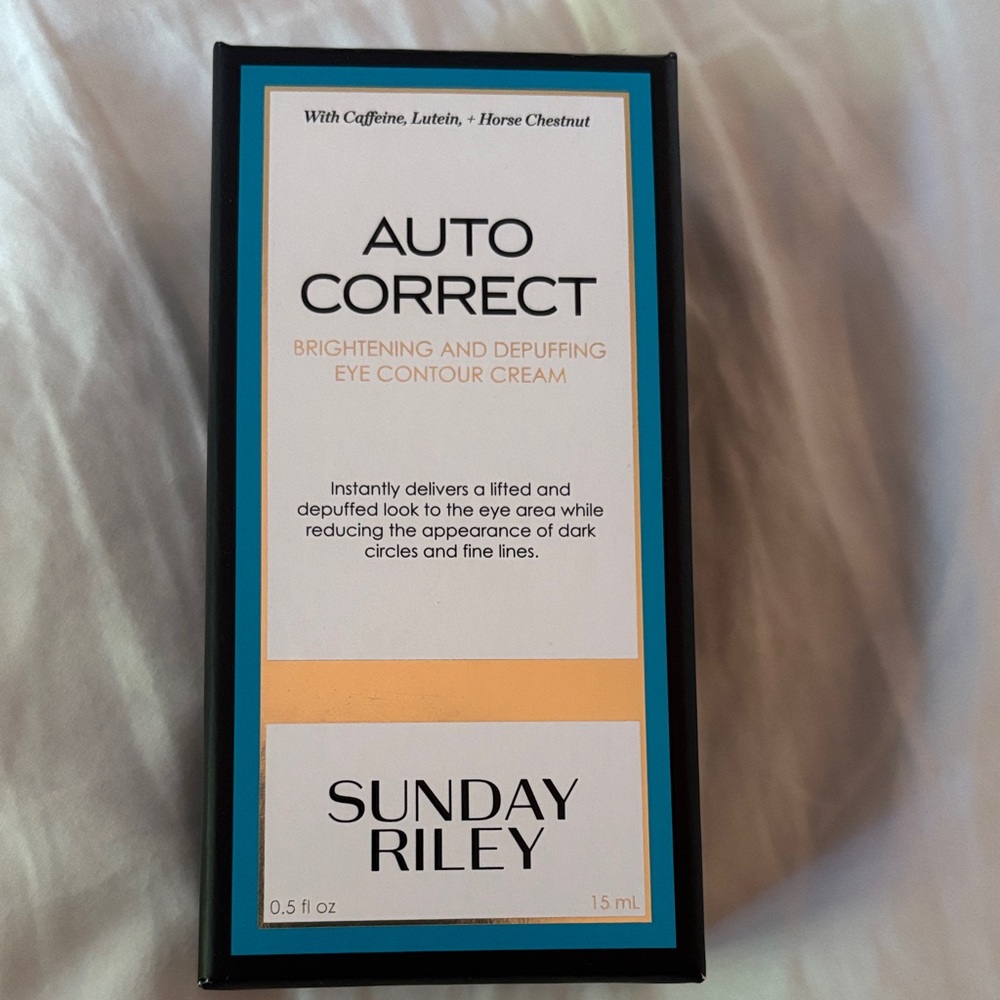 NEW Sunday Riley Auto Correct Eye Cream